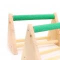 Parrot Play Wood Stand, Bird Grinding Perch Table Trimming Bird Training Stands Portable Table Playstand for Small Cockatiels, Conures, Parakeets, Finch
