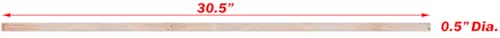 New Natural Wood Perches for Bird Cage, Many Sizes (30") - size: 30"