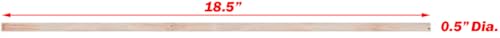 New Natural Wood Perches for Bird Cage, Many Sizes (18") - size: 18"