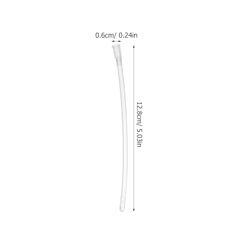 POPETPOP 100 Pcs Parrot Feeding Tubes: Transparent Plastic Baby Bird Milk Feeding Hose, Parrot Water Feeder Tool for Nursery Baby Bird Budgies Cockatiels - Easy to Clean