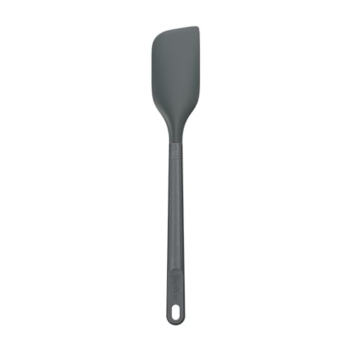Zyliss Spatula - Sustainable Wheatstraw/Silicone - Spatula for Cooking and Mixing with Heat Resistant Silicone Head - Dishwasher Safe - Beluga Grey - Medium 11" x 1.8" - style: Spatula (Medium)