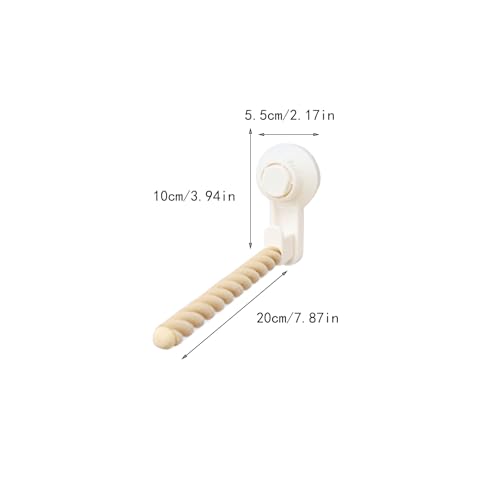 1 PCS Bird Stands for Parrots ，Perch Cockatiel Parakeets, Movable Bird Perch Stand with Suction Cup,Grinding Stick Training Toys for Small and Medium Birds(Twist Grain)