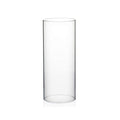 WGVI Hurricane Candle Holder Sleeve, Wide 4", Height 10", Clear Glass Cylinder Candleholder, Chimney Tube, Open Ended Candle Shade, 6 Pieces Bulk - size: 4"x10"H