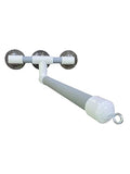 Polly's Portable Window-Shower Perch with Suction Cups for Cockatiels, Macaws, African Greys (Deluxe, Large) - size: Large