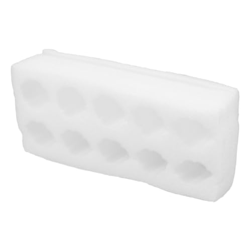 PRETYZOOM Egg Storage Holder Foam Pad Carton Organizer Shockproof Tray for Bulk Egg Packaging Refrigerator Storage 9.84 X 4.33 X 2.12 inch - size: 25.00X11.00X5.40CM