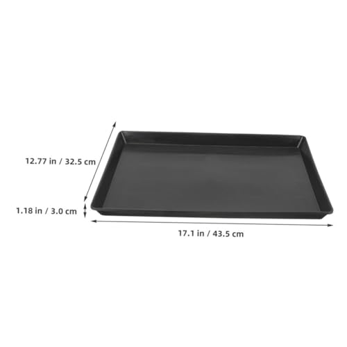 Totority Replacement Tray for Dog Crate Thickened Pet Tray for Small Dogs Bunnies and Birds Easy to Leakproof Design for Cage Maintenance Black
