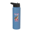 Bird, For The Girl Who Adores Quails Stainless Steel Insulated Water Bottle - color: Light Blue