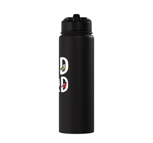 Funny Bird Nerd Colorful Birdwatcher Geek Ornithologist Stainless Steel Insulated Water Bottle