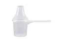 Measuring Scoop & Funnel - No Cap Open Spoon 1-Pack 30cc | Universal open design measuring spoon, Built-in funnel neck pour spout, Quick access cup for coffee powders and baking - size: 29.6 cc | 2 tbsp | 1 fl oz. | 29.6 mL
