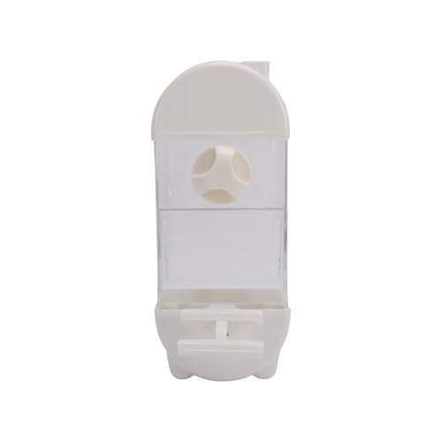Fockety Bird Feeder, 800ml Transparent Feeder No Mess Feeding Semi Enclosed Easy Top Fill Hanging Bird Feeding Box with Tray Anti Scatter Design for Parakeets Cockatiels