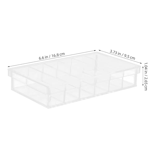 Acrylic Incubation Box with Lid, 6-Compartment Fish Breeder Tray, Laboratory Specimen Observation and Research Small Incubator for Aquarium and Experimental Use