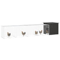 Industrial Style Chicken House with Easy Assembly, Large Galvanized Steel Poultry Coop for Multiple Chickens, Outdoor Chicken Cage Anthracite Grey