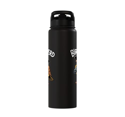 Bird Nerd Funny Ornithologist Bird Watcher Birdkeeping Bird Stainless Steel Insulated Water Bottle