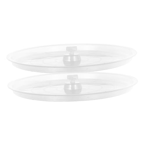 UPKOCH 2Pcs Transparent Bird Cage Tray Durable Plastic Bottom Litter Holder for Small Birds Easy to Clean Parakeet Toilet Replacement Accessory for Parrot Cages