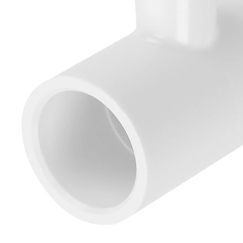 40 Pack PVC Tee Fittings for Threaded Chicken Nipples and Feeder Cups, White Chicken Watering System Accessories