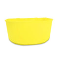 Pet Feeder Bowl, 25oz Pink Plastic Cage Mounted Container for Birds and Small Animals, Indoor Outdoor Use with Wire Mesh Attachment (5, Yellow) - color: YELLOW