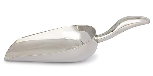 36 oz Stainless Steel Scoop, 12.5” L x 4.4” W | for Ice, Dog & Cat Food, Popcorn, Coffee, Candy, Sugar, Flour, Dry Goods, etc. - size: 36 oz Scoop