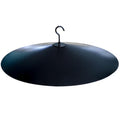 PFNRTH One-Piece 17" Metal Squirrel Baffle - Solid Steel Guard for Bird Feeder Poles & Hanging Feeders | Chew-Proof, No Assembly | 2 Installation Options-Black