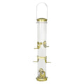 Aspects Small Seed Tube Feeder in Blue Size: Large, Finish: Antique Brass - color: Antique Brass, size: Large