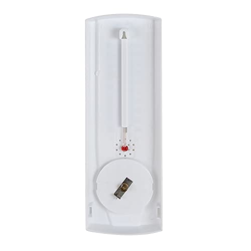 Springfield Vertical Thermometer and Hygrometer, Wireless Indoor Outdoor Thermometer, Humidity Meter for Patio, Garden, or Nursery area, 9.125-Inch, White - size: 1 Count (Pack of 1)