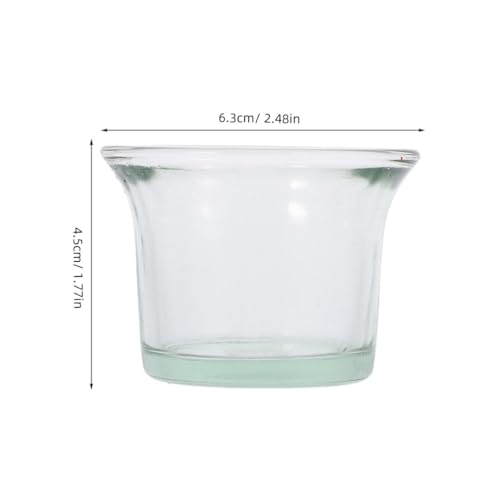 Abaodam 4PCS Glass Bird Feeder Replacement Cup Outdoor Hanging Feeding Bowl | Bird Feeding Cup Set, Oriole Feeder Jelly Cups Replacement, Universal Transparent Glass Feeder Dish For Garden Balcony Patio