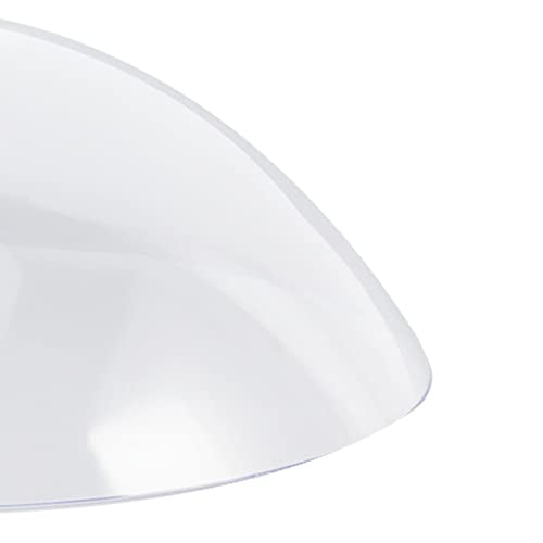 Bird Feeders Clear Bird Feeder Dome Guard with Hook, Weatherproof Acrylic Hanging Cover for Adverse Weather Conditions, Large Diameter Ensures Dry and Seeds