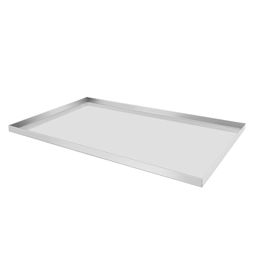 Confote Stainless Steel Replacement Tray for Dog Crate, 35.7"x23.4" Pet Cage Floor Pan Chew-Proof & Crack-Proof - size: 35.7"L x 23.4"W x 1.5"H