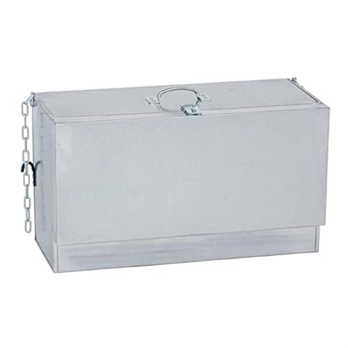 Weaver Livestock Galvanized Steel Mini Deep Hanging Show Box with Chain and Hook, Grooming Storage for Cattle, Sheep, Swine, and Goat