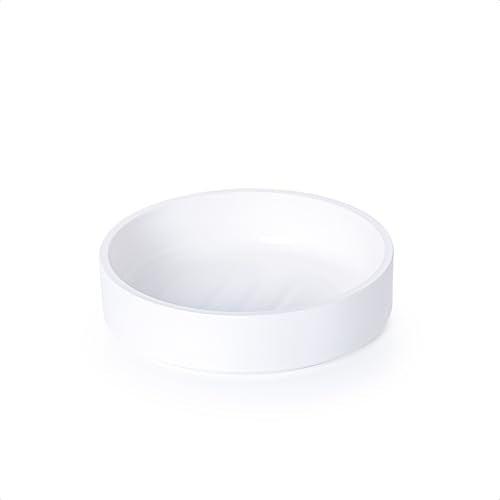 Phoenix Vine 6 Inch Plastic Plant Saucer Water Drip Tray, Heavy Sturdy Round Plant Drainage Tray for Indoors Outdoor, Matte White, 21-TY-6W-1 - size: 6"