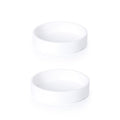Phoenix Vine 4 Inch Plastic Plant Saucer Water Drip Tray, Heavy Sturdy Round Plant Drainage Tray for Indoors Outdoor, Set of 2, Matte White, 21-TY-4W-2 - size: 4"