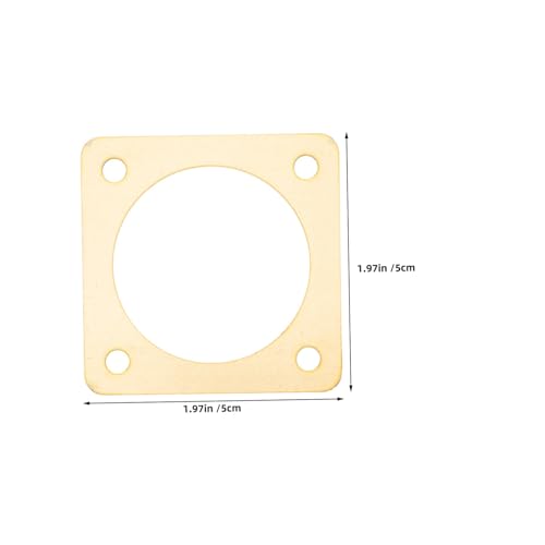 TEHAUX 4pcs Bird House Entrance Hole Protector, Copper Metal Birdhouse Entrance Guard with Predator Defense and Viewing, Outdoor Bird Nest Box Hole Guard for Safe Nesting