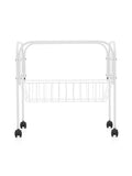 Clear View Bird Cage, Indoor & Travel Small Birdcage for Parakeet, Parrot, Budgies, Cockatiels, Canary |Easy Clean Safe Materials (Stand-White) - color: Stand-white