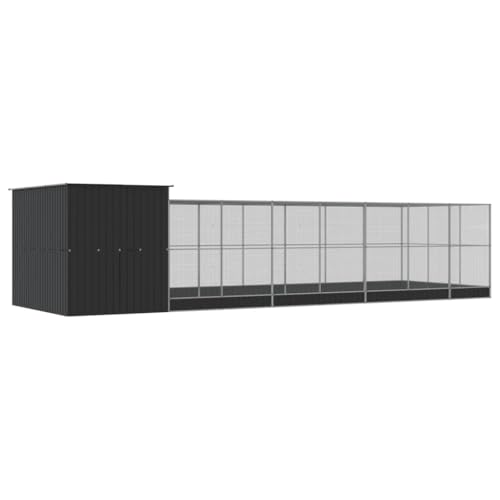 Aviary Cage with Extension and Lockable Door, Steel Large Bird Cage, Aviary Spacious and Versatile Cage for Small Size Birds Parrots Parakeet Cockatiel Flight Bird, 358.7"x119.3"x85",-269 - size: 358.7"x119.3"x85"
