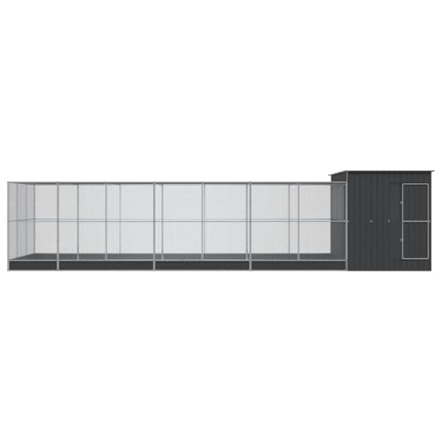 Aviary Cage with Extension and Lockable Door, Steel Large Bird Cage, Aviary Spacious and Versatile Cage for Small Size Birds Parrots Parakeet Cockatiel Flight Bird, 358.7"x119.3"x85",-269 - size: 358.7"x119.3"x85"