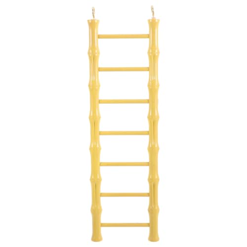 Yardwe Hanging Bird Ladder Toy for Parrots Hamsters Climbing Toy for Bird Cages Promotes Play Exercise Dimensions for Parakeets Pets