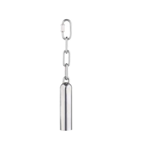 Bird Stainless Steel Bell Sweet Sound Hanging Bell - Toy Gift Bell for Parrots,African Greys,Macaws,Cockatiels,Squirrel,Pigeon,Lovebird … - size: S