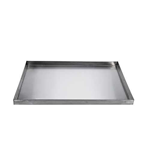 23.6"x17.6" Stainless Steel Replacement Tray for Dog Crate, Chew-Proof and Crack-Proof - size: 23.58x17.6