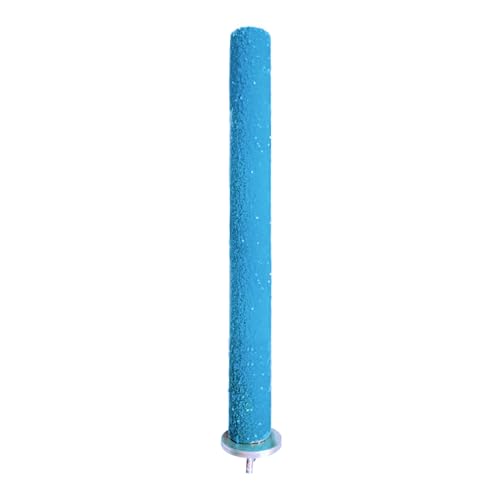 SunGrow Wooden Bird Perch, 8 inches, Quartz Sand Covered, Blue Perch for Lovebirds, Budgies, Finches & Small Birds