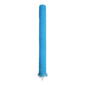 SunGrow Wooden Bird Perch, 8 inches, Quartz Sand Covered, Blue Perch for Lovebirds, Budgies, Finches & Small Birds