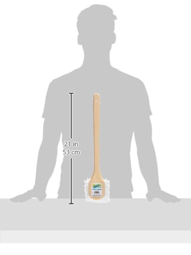 Star Brite Utility Scrub Brush - Marine-Grade Heavy-Duty Stiff Bristled Scrubber - Extra Long Flagged Bristles for More Cleaning Power in Hard to Reach Areas - style: Long Handle Brush