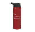 Bird Definition - Funny Sarcastic Bird Explanation Stainless Steel Insulated Water Bottle - color: Red
