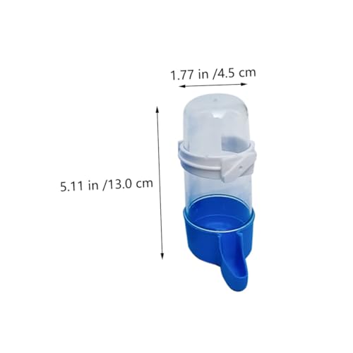 POPETPOP Automatic Pet Water Bowls 6-Pack 5.12 Inch Portable Bird Drinking Fountains for Parrots and Small Birds Leakproof Water Dispensers for Bird Cages and Outdoor Use