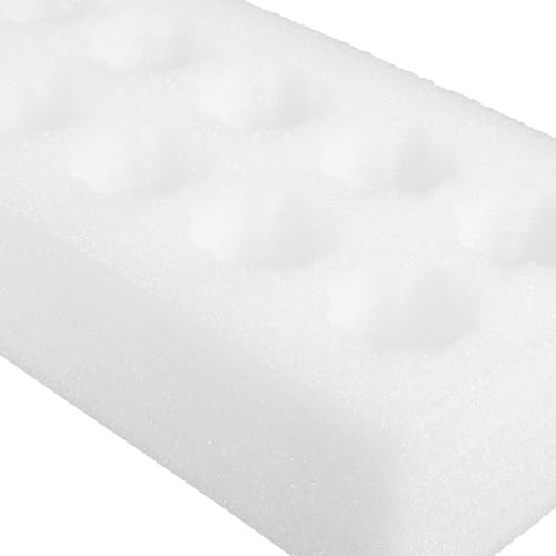 Cabilock 6 Sets Egg Protection Egg Tray Containers 10-Cell Shipping Egg Tray Egg Protector Egg Storage Holders Foam Egg Carrying Packing Tray White - size: 25.00X11.70X7.50CM