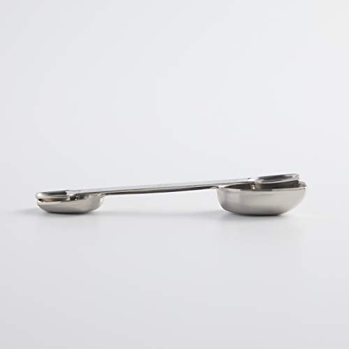 Stainless Steel Double Sided Measuring Spoon Set - size: 2 Spoon Set