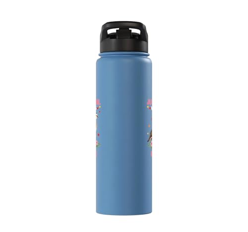 Bird, For The Girl Who Adores Quails Stainless Steel Insulated Water Bottle - color: Light Blue