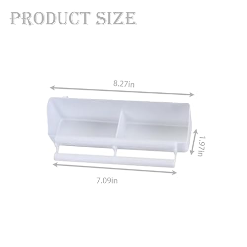 4 Pack Bird Cage Feeder | Bird Feeder for Cage & Comederos para Pajaritos - Double Cups PP Material Holds More Feeds for Small Birds