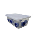 Quail Feeder Tub Feed Saver Ports, 6Qt tub, No Waste Design, 8 Hole, by 2B Creations.