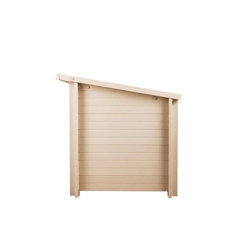 New Age Pet ECOFLEX Fontana Chicken Coop, Urban Barn for 2 to 3 Chickens, Easy Assembly, Eco Friendly & Durable, Tan - color: Maple, size: 52.4"L x 29.4"W x 29.1"H