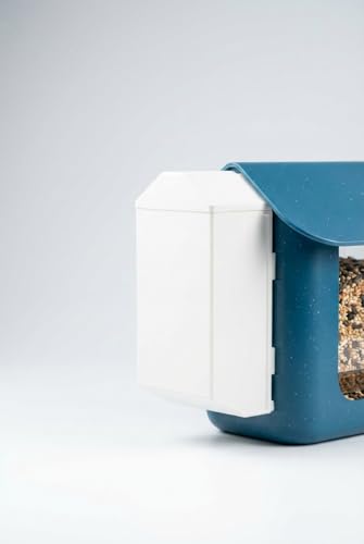 SplashNColor Seed Hopper Extender Compatible with Bird Buddy Smart Feeder – High-Capacity, Durable, Easy-to-Install Seed Extension for Longer Feeding & Less Refilling – ABS White (1 Pack)