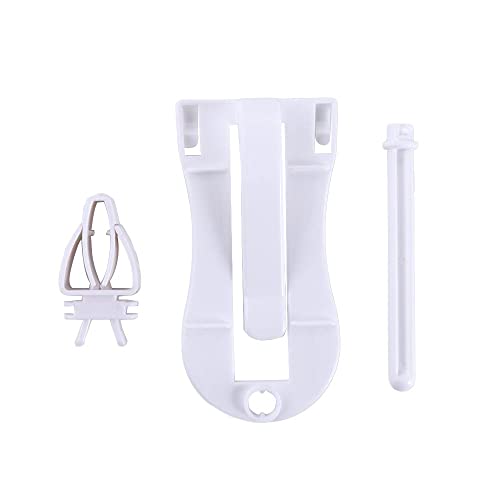 2 Pack Bird Cage Food Holder, Parrot Fruit Vegitable Bracket, Cuttlebone Holder with Perches Stand Plastic Bird Food Clip Birdcage Accessories